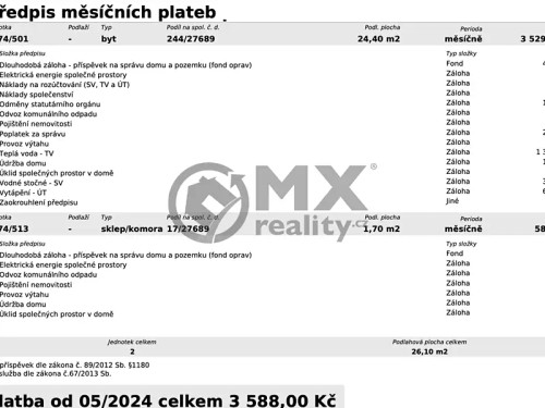 Prodaný byt 1+kk 26 m²