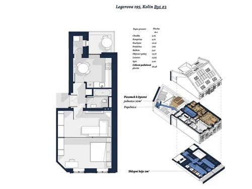 Prodej bytu 2+kk 57 m²