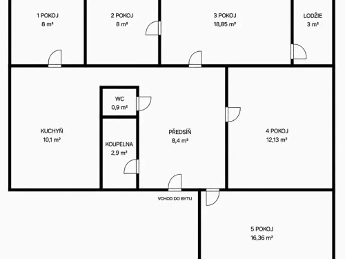 Prodej bytu 5+1 87 m²
