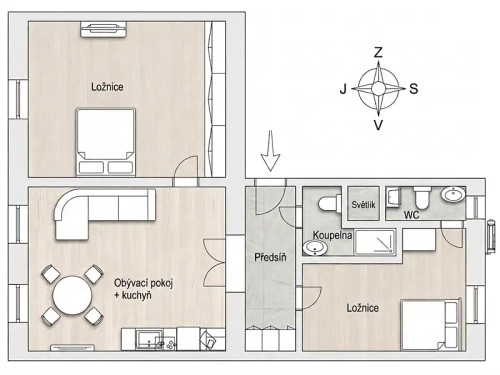 Prodaný byt 3+kk 79 m²