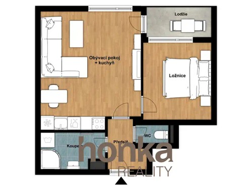 Prodej bytu 2+kk 46 m²