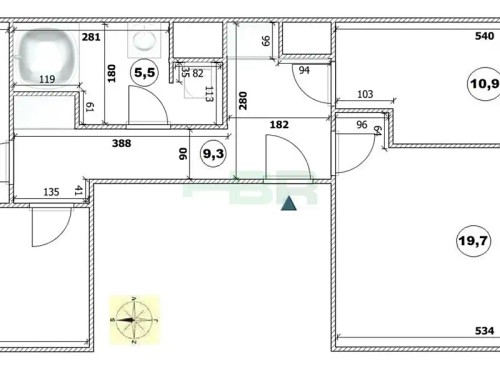 Prodaný  byt 3+1 80 m²