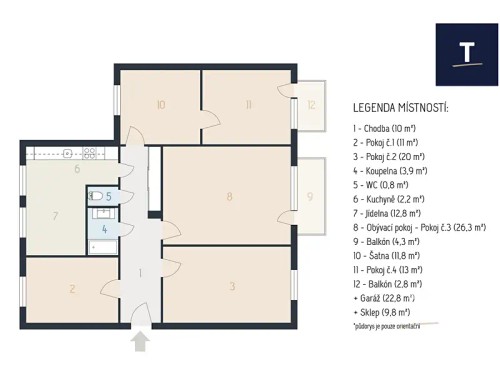 Prodaný byt 5+1 150 m²