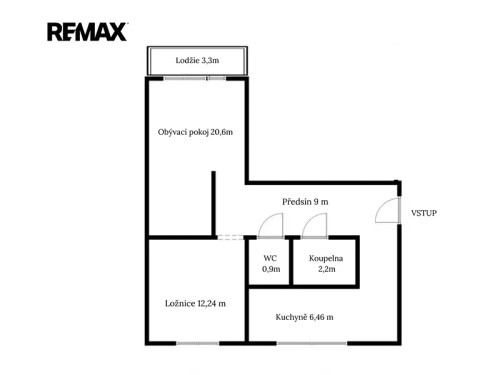 Prodaný  byt 2+1 55 m²