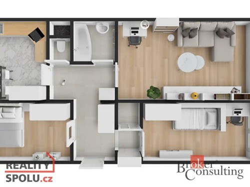 Prodaný byt 3+1 74 m²