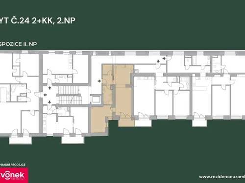 Prodej bytu 2+kk 56 m²