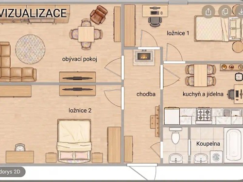 Prodej bytu 3+1 66 m²