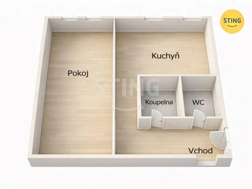 Prodej bytu 1+1 37 m²