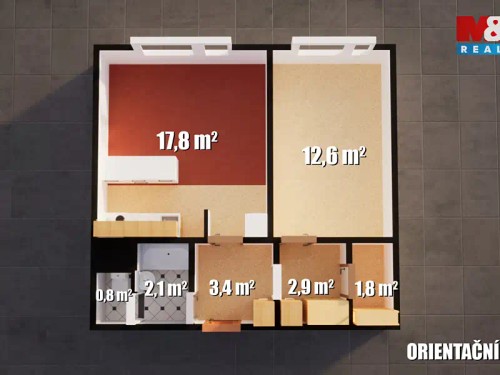 Prodaný byt 2+kk 42 m²