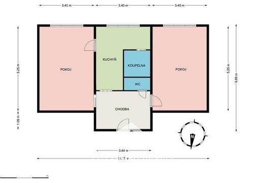 Prodaný  byt 2+1 63 m²