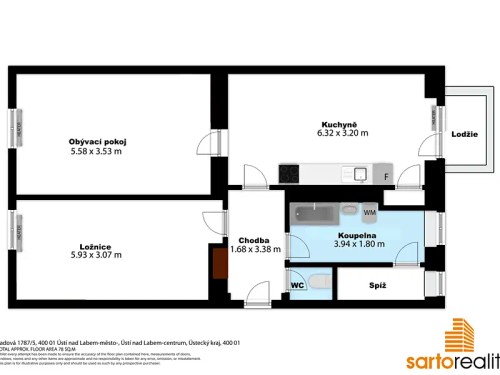 Prodaný byt 2+1 67 m²