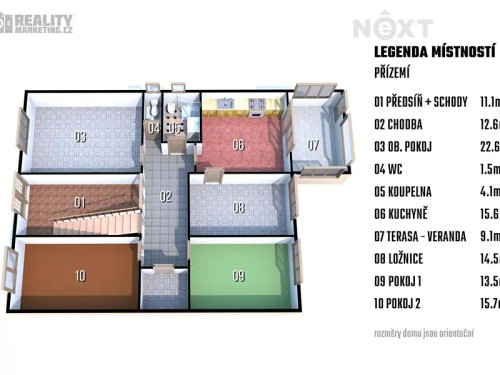 Prodej domu 210 m², pozemek 372 m²