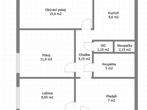 Prodej bytu 3+1 64 m²