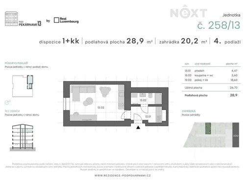 Prodej bytu 1+kk 29 m²