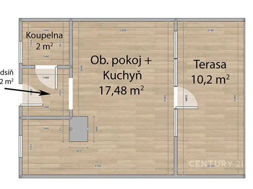 Prodej chaty 41 m², pozemek 398 m²