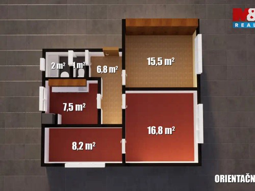 Prodaný  byt 3+1 58 m²