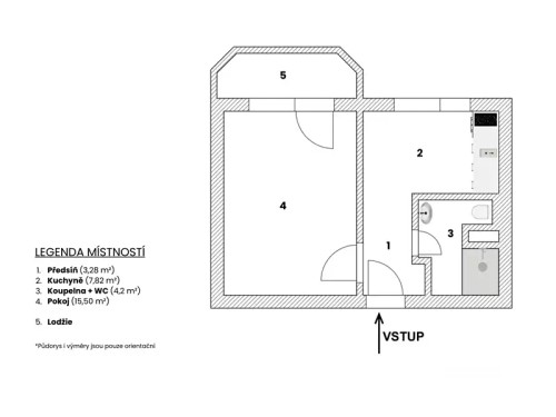 Prodej bytu 1+1 33 m²