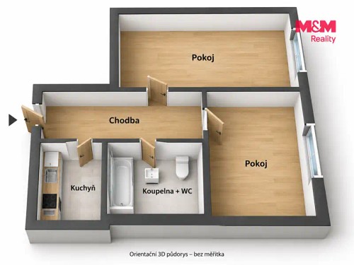 Prodej bytu 1+1 38 m²