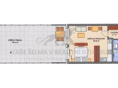 Prodej bytu 2+kk 41 m²