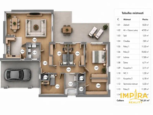 Prodej domu 141 m², pozemek 809 m²
