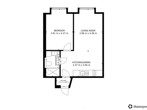 Prodaný byt 2+kk 38 m²