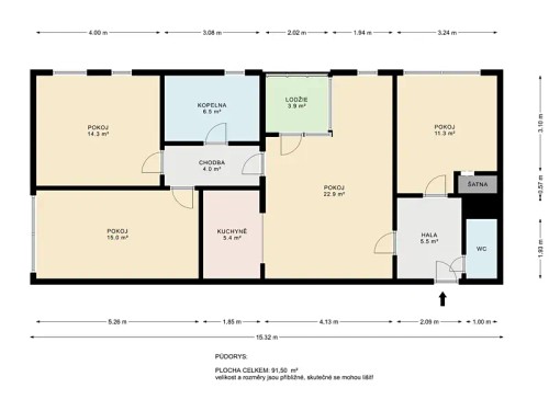 Prodej bytu 4+kk 85 m²