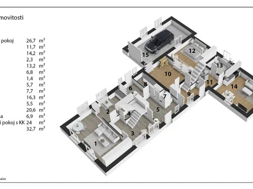 Prodej domu 239 m², pozemek 1019 m²