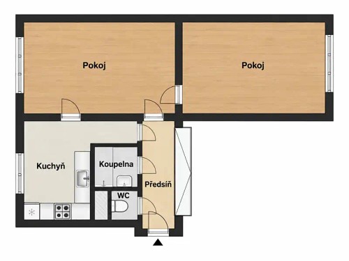 Prodej bytu 2+1 52 m²