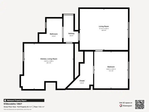 Prodaný byt 3+kk 78 m²