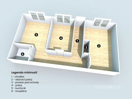 Prodej bytu 2+1 65 m²