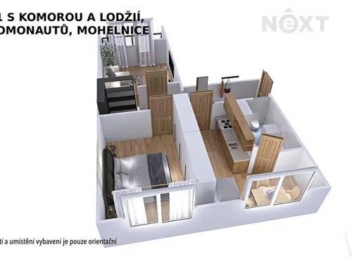 Prodej bytu 2+1 56 m²