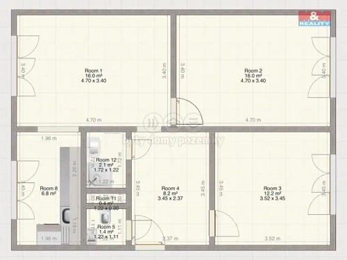 Prodaný byt 3+1 65 m²