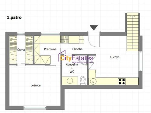 Prodej bytu 2+1 61 m²