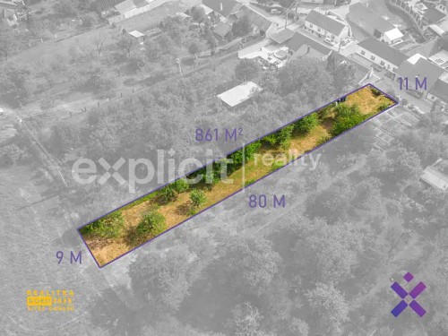 Prodej stavebního pozemku 861 m²