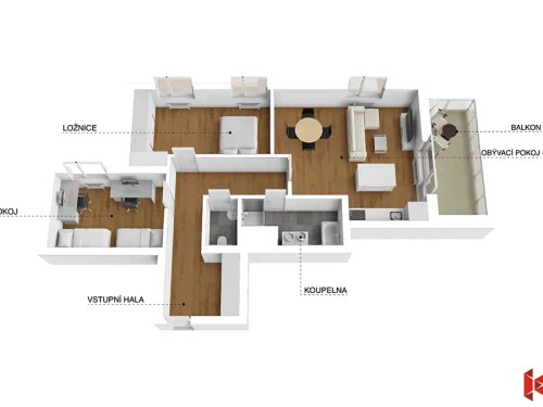 Prodej bytu 3+kk 83 m²