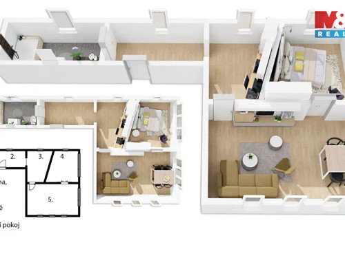 Prodaný byt 2+1 75 m²