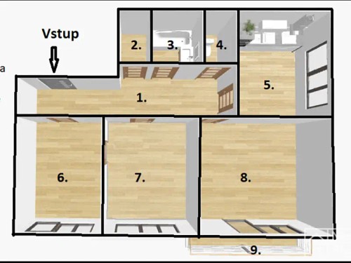 Prodaný  byt 3+1 70 m²