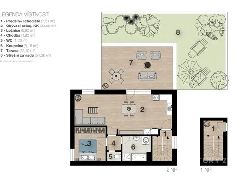 Prodaný byt 2+kk 62 m²