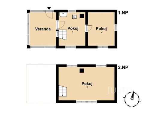 Prodaná  chata 56 m², pozemek 201 m²