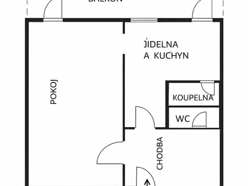 Prodej bytu 2+kk 45 m²
