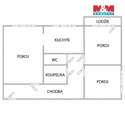 Prodaný byt 3+1 73 m²