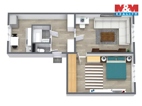 Prodaný byt 2+1 55 m²