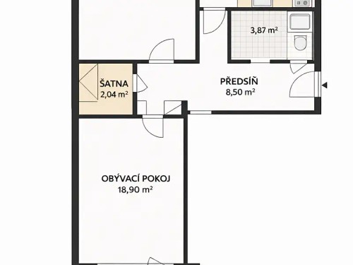 Prodaný  byt 2+1 60 m²