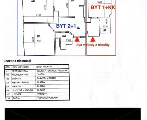 Prodaný byt 3+1 85 m²