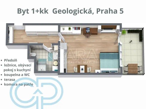 Prodaný byt 1+kk 39 m²