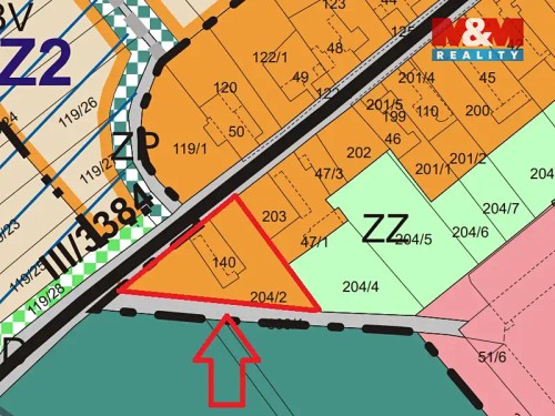 Prodej stavebního pozemku 3077 m²