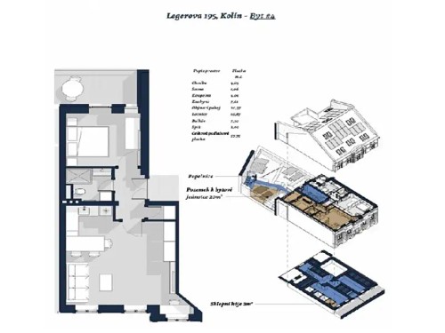 Prodej bytu 1+1 60 m²