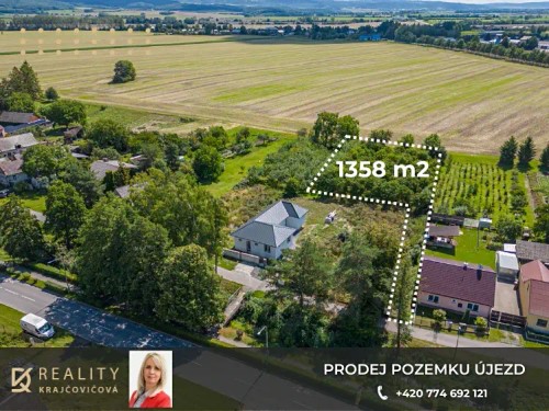 Prodej stavebního pozemku 1358 m²