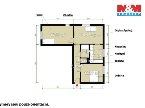 Prodaný byt 3+1 69 m²