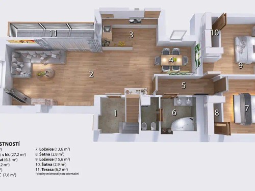 Prodej bytu 5+kk 158 m²